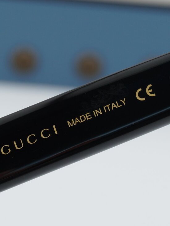 Gucci GG0036S 001 Women Square Sunglasses - Black / Grey